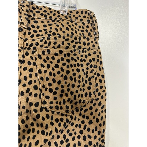 Women's J.CREW Leopard Print Size 24 Brown Skinny Denim Pants Classic timeless - Picture 5 of 6